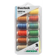 MADEIRA Box 12 cones for Aerolock serger n.125 1200 meters Multic...