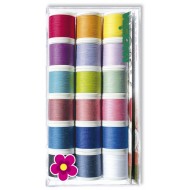 MADEIRA Scatola trasparente Aerofil Summer Collection 18 filati 200 mt - 8025