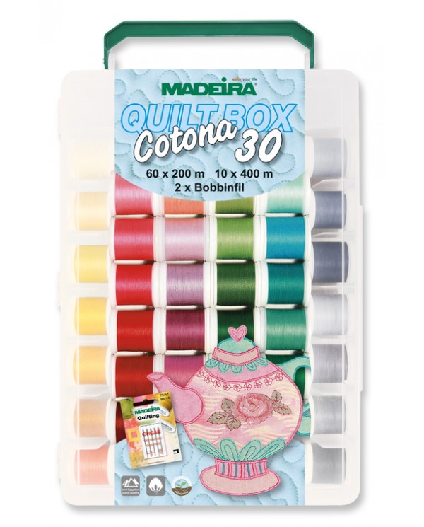 MADEIRA Cotton Wool Box with 70 bobbins 200 Mt. - 8054