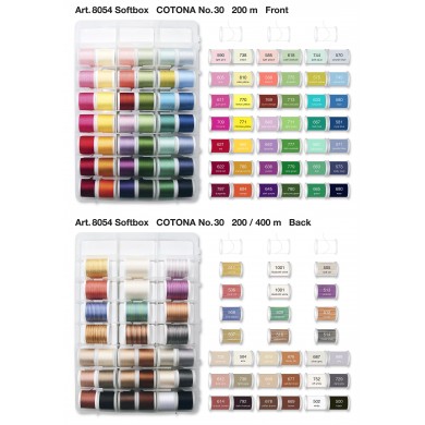 MADEIRA Cotton Wool Box with 70 bobbins - 8054