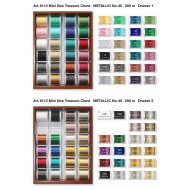 MADEIRA Mini Treasure Chest Metallic Yarn 42 bobbins 200 Mt. - ...