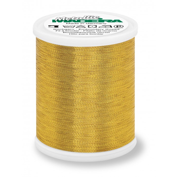 MADEIRA Metallic Colore GOLD 8 - 1000 Mt.