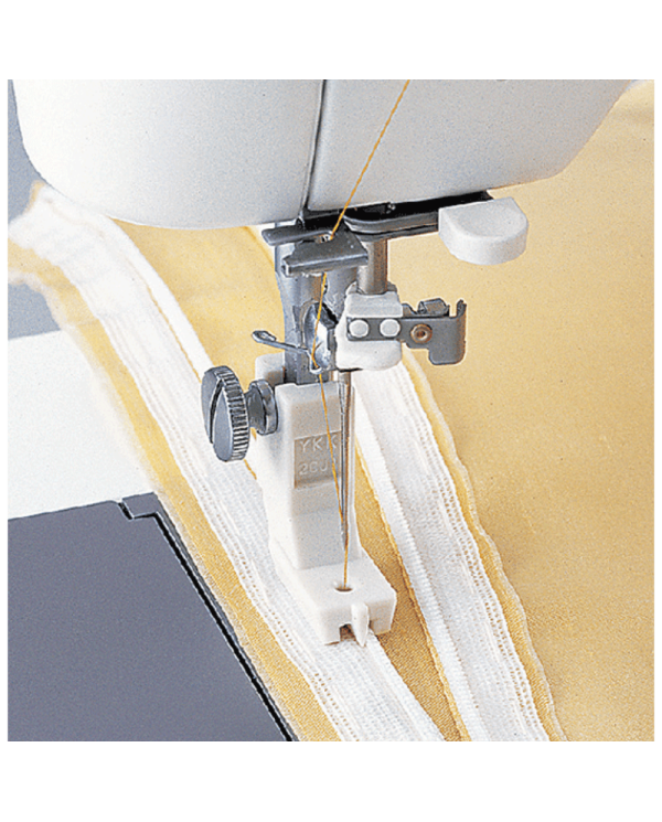 Juki Pied de fermeture à glissière en plastique invisible pour ligne TL - A9841-D25-BA0