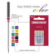 TEXI EMBROIDERY NEEDLES 130/705 H-E 5 pcs, 75 gauge