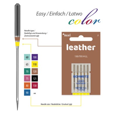 TEXI Needles for LEATHER 130/705 H-ET 5 pcs gauge 110