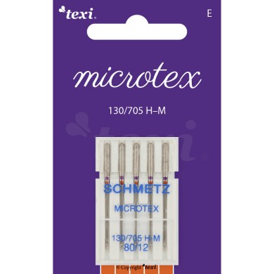 TEXI MICROTEX 130/705 H-M Needles 5 pcs 80 gauge