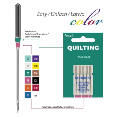 TEXI Quilting Needles 130/705 H-Q 5 pcs gauge 75
