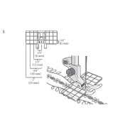 Husqvarna Viking 413337145 Multi-line decorative foot