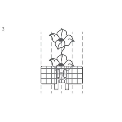 Husqvarna Viking 413337145 Piedino decorativo multilinea