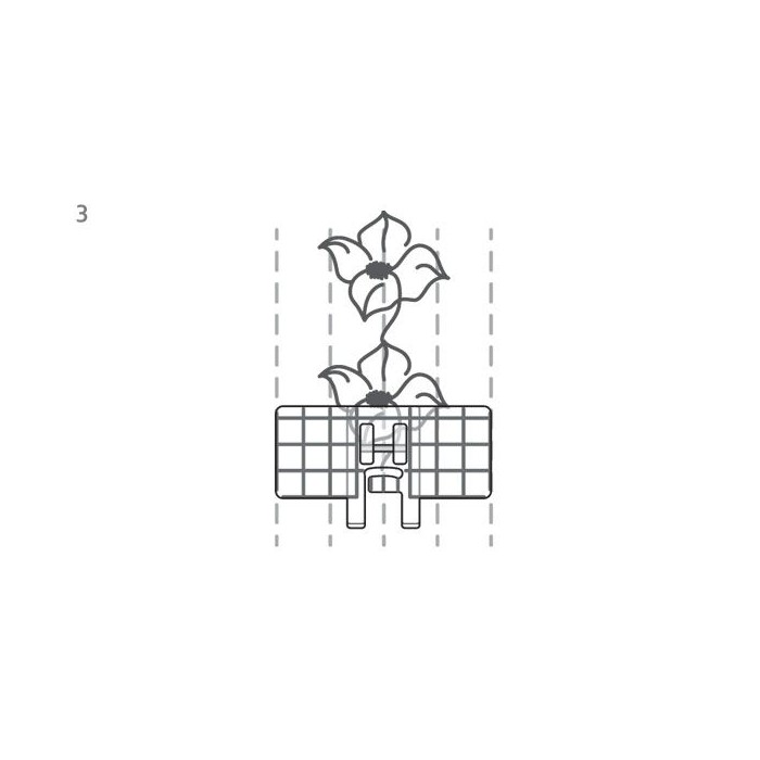 Husqvarna Viking 413337145 Pied décoratif multi-lignes