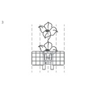 Husqvarna Viking 413337145 Pied décoratif multi-lignes