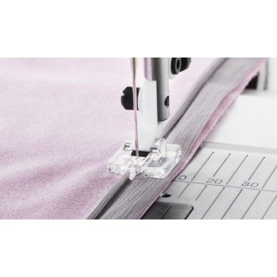 Husqvarna Viking 413286545 Piedino trasparente per cerniere invisibile