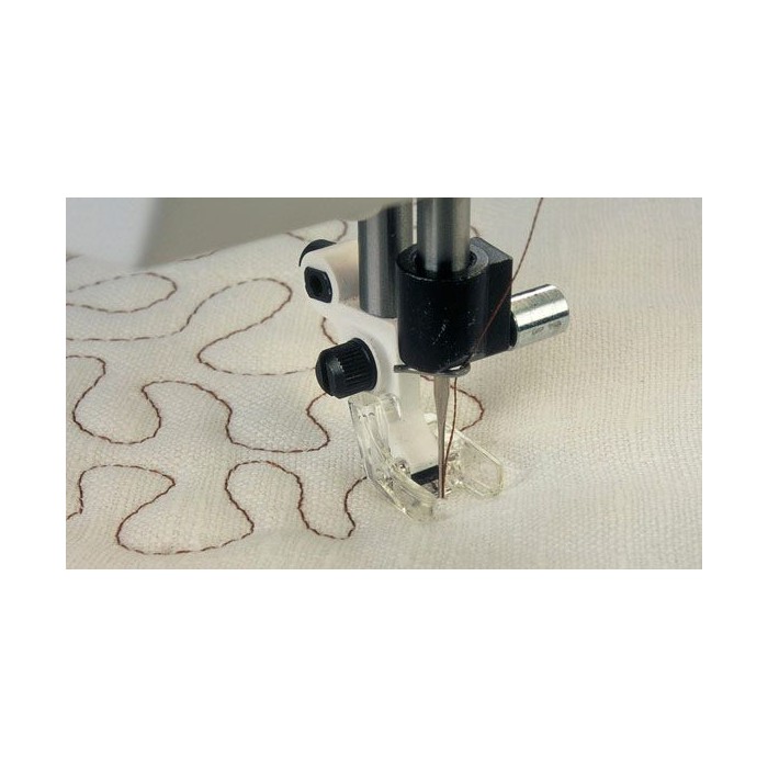 Husqvarna Viking 412860645 Pied ouvert transparent pour la couture en mouvement libre