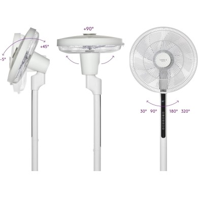 VIOLA Spring X32 Silent Floor Fan with Remote Control