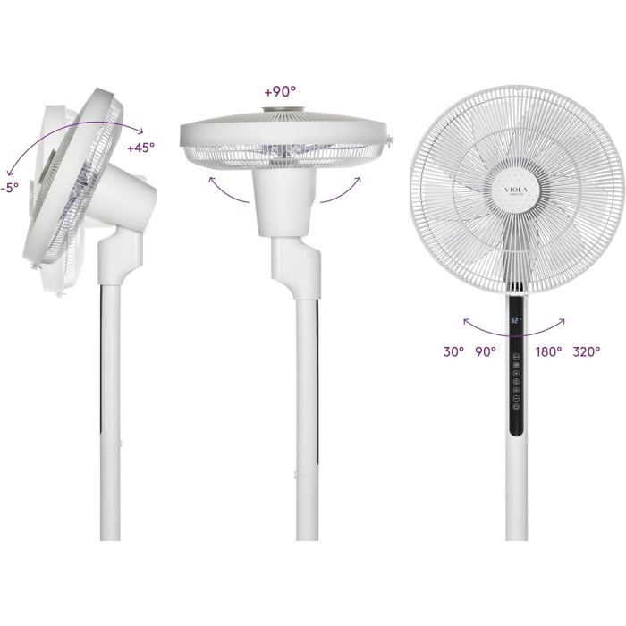 VIOLA Spring X32 Ventilatore a Piantana Silenzioso con Telecomando