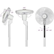 VIOLA Spring X32 Ventilatore a Piantana Silenzioso con Telecomando
