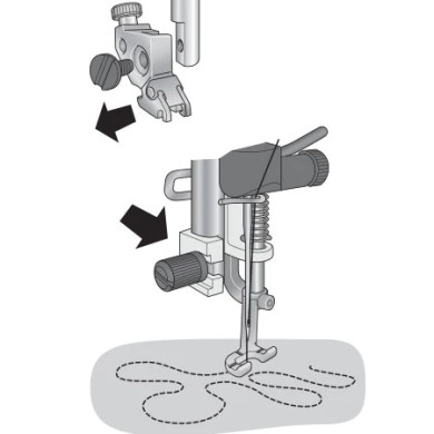 Pfaff 821141096 Free-motion open-tip foot with spring