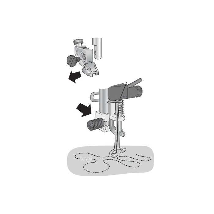 Pfaff 821141096 Free-motion open-tip foot with spring