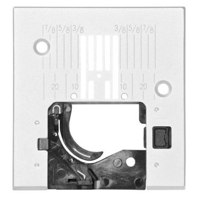 Pfaff 821036096 Plaque d’aiguille standard à point droit avec mesures en pouces