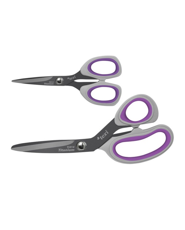 8" (21 cm) Titanium Coated Tailoring Scissors & Hobby Scissors - 5" (13 cm) Crafts