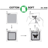 MADEIRA 9436 Stabilisateur Coton Coton doux Tear Away Blanc Crochet et Boucle Broderie