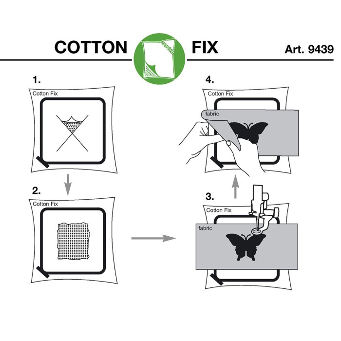 MADEIRA 9439 Car Stabilizer Adhesive Cotton Fix Tear Away White for Embroidery