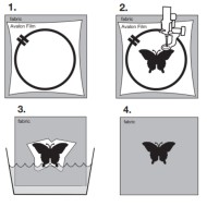 MADEIRA 9440 Avalon Film Wash aways Aiguille à broder hydrosoluble soluble dans l’eau