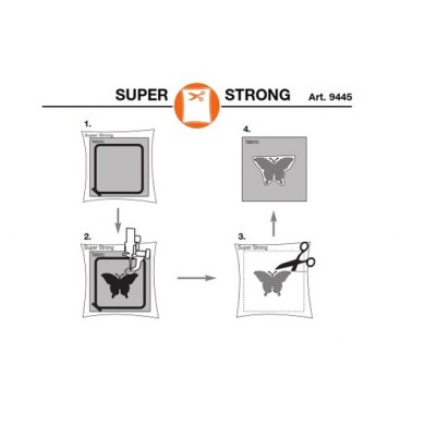 MADEIRA 9445 Stabilizzatore Super Strong Cut Away Bianco ricamo