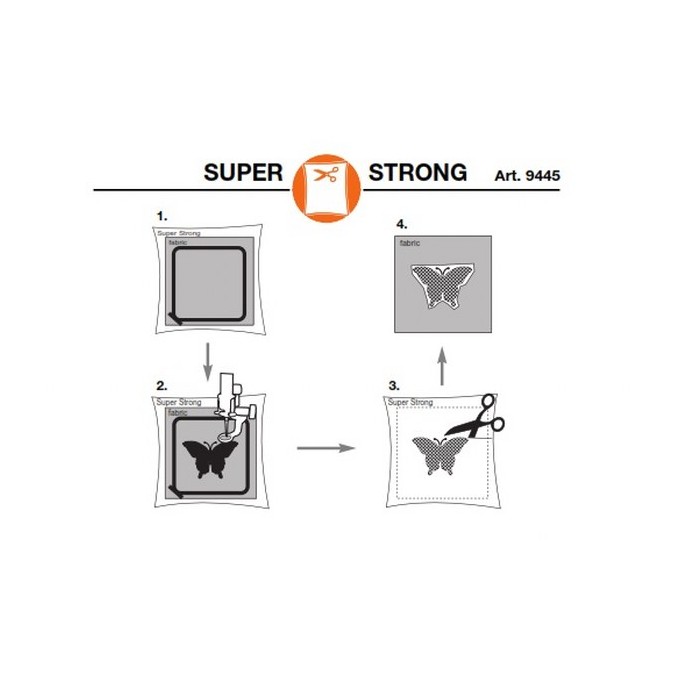 MADEIRA 9445 Stabilizzatore Super Strong Cut Away Bianco ricamo