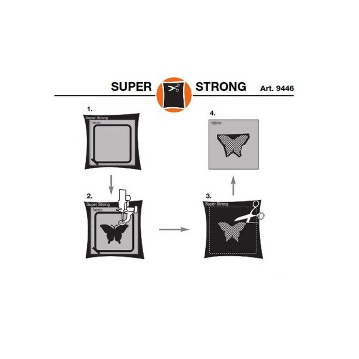 MADEIRA 9446 Super Strong Cut Stabilizer Black to Cut Embroidery