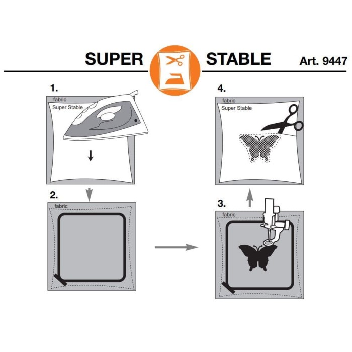 MADEIRA 9447 Stabilizzatore Termo adesivo Super Stable Cut Away ricamo