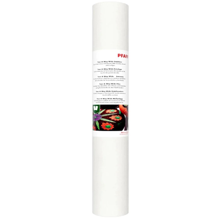 PFAFF 821399096 Tear-A-Way Wide Tear-Off Stabilizer for Medium Weight Fabrics
