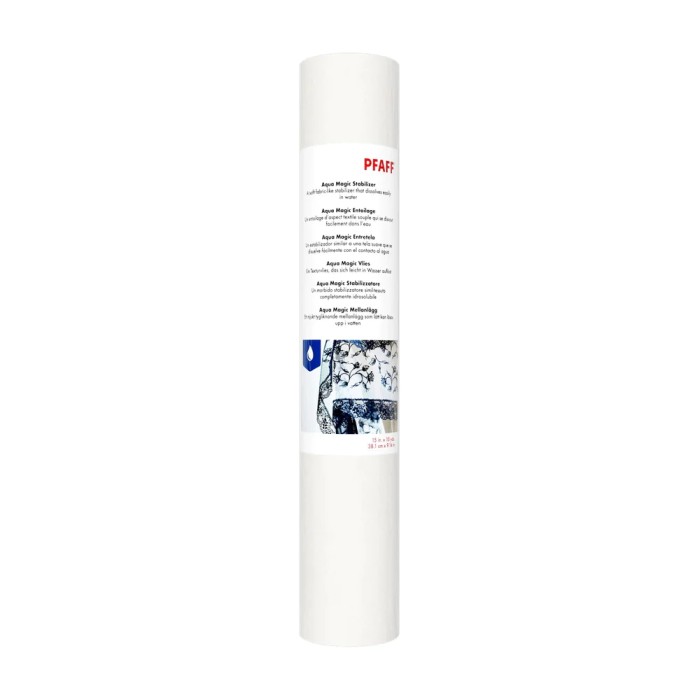 PFAFF 821423096 Aqua Magic Water-soluble Soft Paper Stabilizer