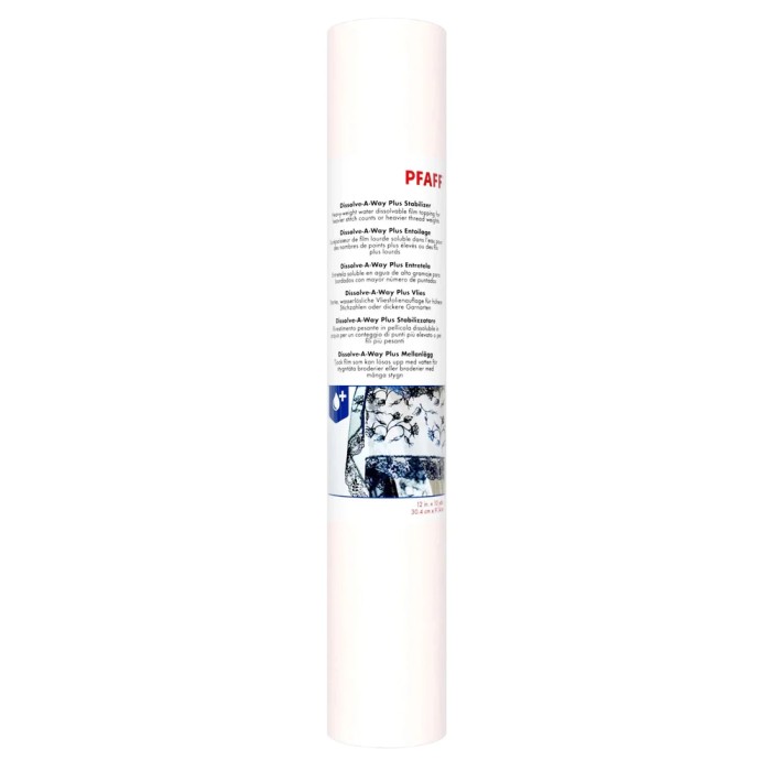 PFAFF 821416096 Dissolve-a-Way Plus Heavy Water Soluble Film Stabilizer