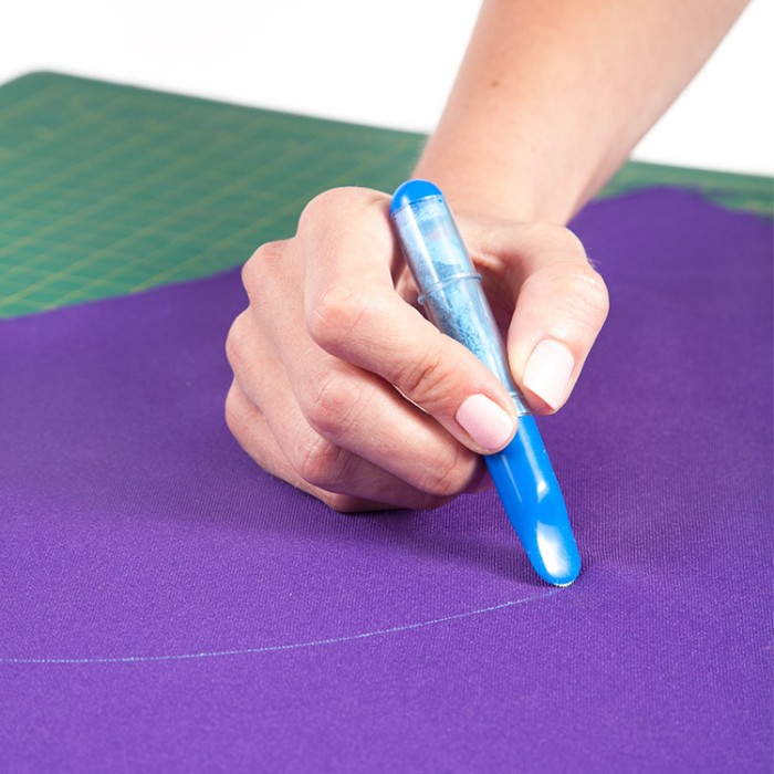 TEXI 4040 Stylo craie sur mesure avec applicateur couleur bleue