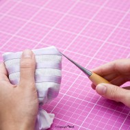 TEXI 4046 Poinçon de tailleur 115 mm, manche en bois