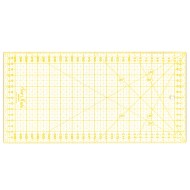 TEXI 4067 Quilting ruler, metric scale, 160x320 mm, yellow