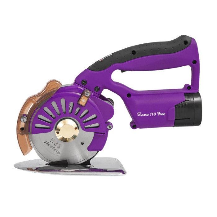 TEXI ZORRO 110 Coltello tondo a batteria con servomotore DC, altezza di taglio 32 mm