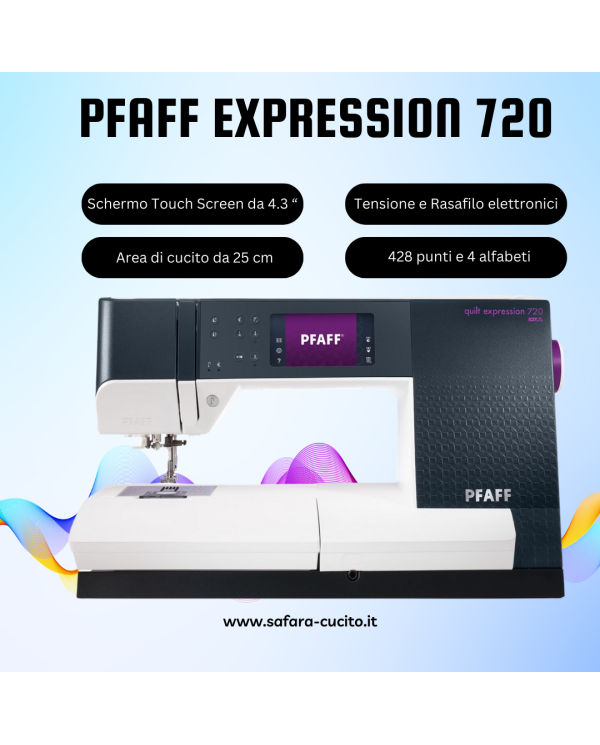 Pfaff Expression 720 Machine à coudre électronique avec garantie de 5 ans