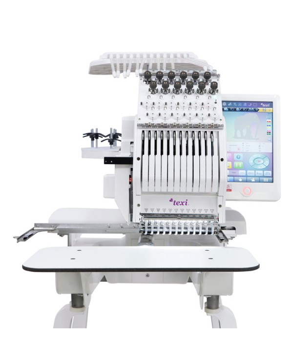Brodeuse professionnelle Texi IRIS 12 12 Brodeuse à l’aiguille Zone de broderie 30 x 20 avec socle