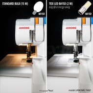 TEXI Ampoule LED BA15D pour machine à coudre domestique - 230 V, 2 W