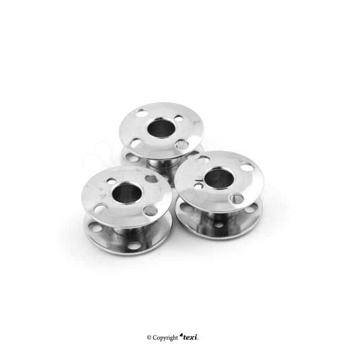 TEXI 3009 Lot de 3 bobines métalliques convexes