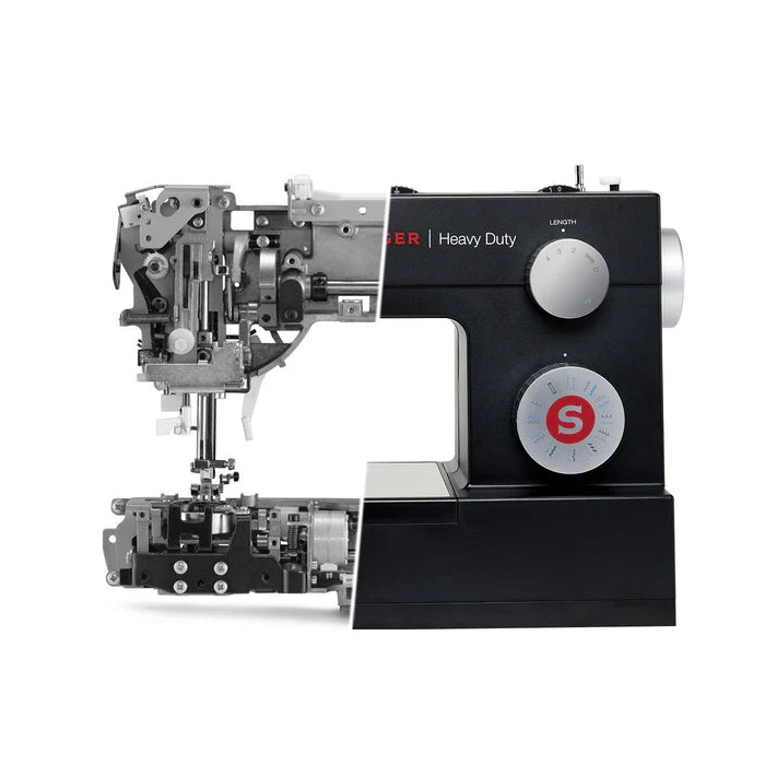 Singer Heavy Duty 4432 Black Edition Macchina per cucire meccanica con piedino tagliacuci