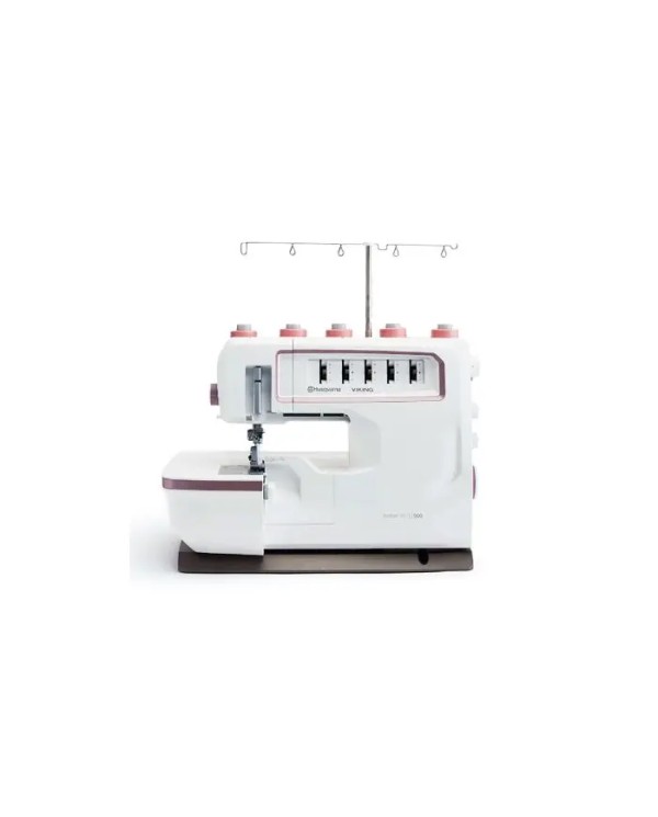 Husqvarna Viking Amber Air S600 Overlock with Cover & Cover...