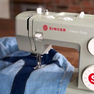 Singer Heavy Duty 4511- Macchina per cucire meccanica con piedino tagliacuci