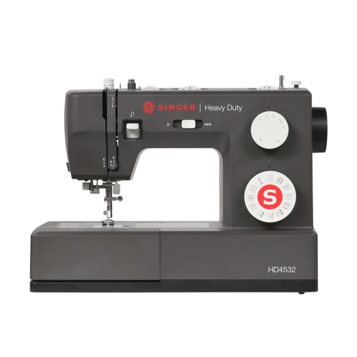 Singer Heavy Duty 4532 - Next Evolution Charcoal Macchina per cucire meccanica con piedino tagliacuci