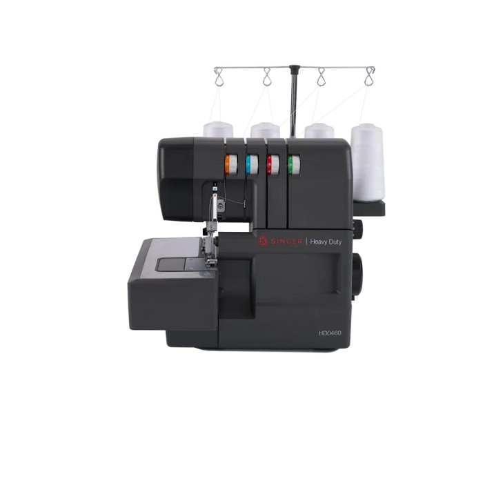Heavy Duty Singer HD0465 Charcoal Tagliacuci 4 fili