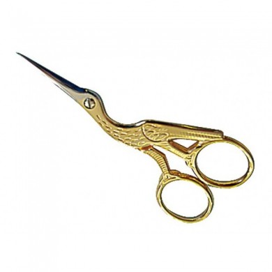Stork-shaped embroidery scissors