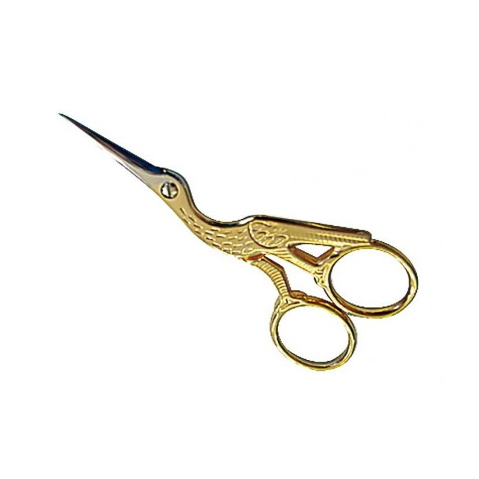 Ciseaux à broder en forme de cigogne