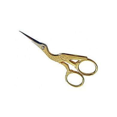 Stork-shaped embroidery scissors